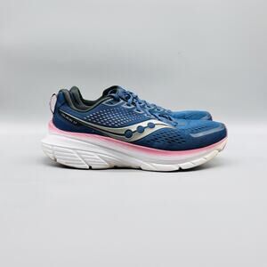 Saucony Shoes Womens 9.5 Blue Pink Guide 17 Stability Running Athletic Sneakers